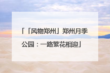 「风物郑州」郑州月季公园：一路繁花相迎