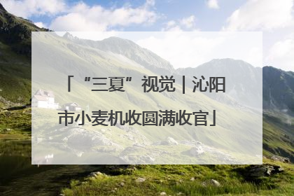 “三夏”视觉｜沁阳市小麦机收圆满收官