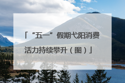 “五一”假期弋阳消费活力持续攀升（图）