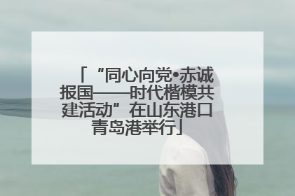 “同心向党•赤诚报国——时代楷模共建活动”在山东港口青岛港举行
