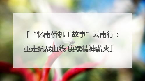 “忆南侨机工故事”云南行：重走抗战血线 赓续精神薪火