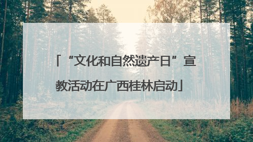 “文化和自然遗产日”宣教活动在广西桂林启动