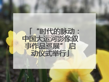 “时代的脉动：中国大运河影像叙事作品巡展” 启动仪式举行