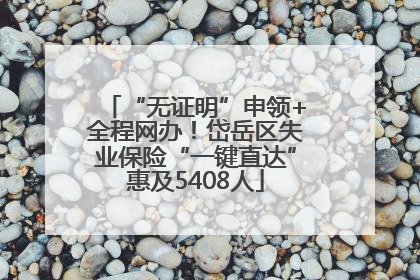 “无证明”申领+全程网办！岱岳区失业保险“一键直达”惠及5408人