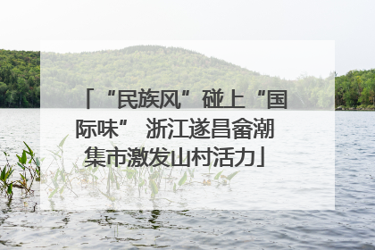 “民族风”碰上“国际味” 浙江遂昌畲潮集市激发山村活力