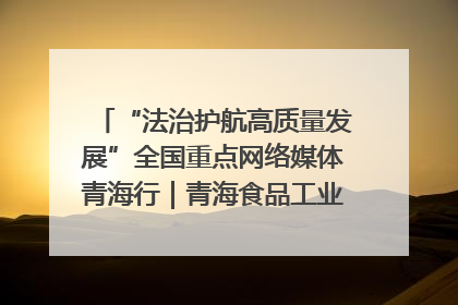 “法治护航高质量发展”全国重点网络媒体青海行｜青海食品工业协会：架起“青字号”美食的产业化桥梁