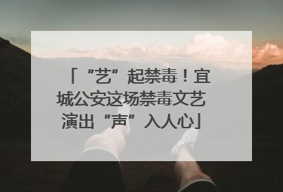 “艺”起禁毒！宜城公安这场禁毒文艺演出“声”入人心