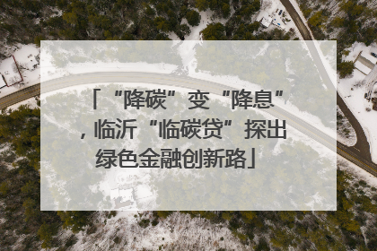 “降碳”变“降息”，临沂“临碳贷”探出绿色金融创新路