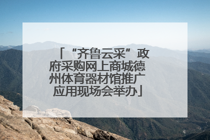 “齐鲁云采”政府采购网上商城德州体育器材馆推广应用现场会举办
