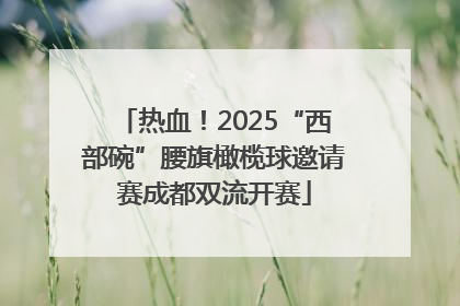 热血！2025“西部碗”腰旗橄榄球邀请赛成都双流开赛