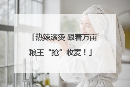 热辣滚烫 跟着万亩粮王“抢”收麦！