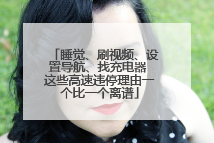 睡觉、刷视频、设置导航、找充电器 这些高速违停理由一个比一个离谱