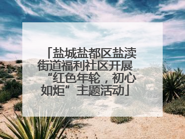 盐城盐都区盐渎街道福利社区开展“红色年轮，初心如炬”主题活动