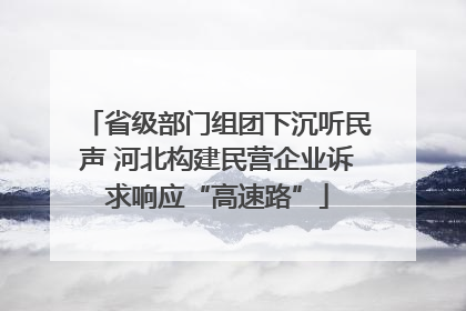 省级部门组团下沉听民声 河北构建民营企业诉求响应“高速路”