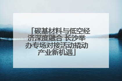 碳基材料与低空经济深度融合 长沙举办专场对接活动撬动产业新机遇