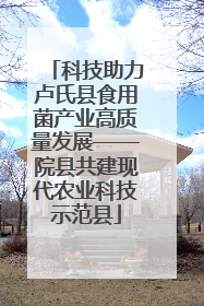 科技助力卢氏县食用菌产业高质量发展——院县共建现代农业科技示范县