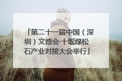 第二十一届中国（深圳）文博会·十堰绿松石产业对接大会举行