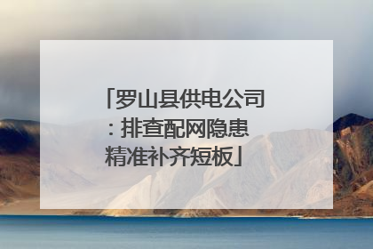 罗山县供电公司：排查配网隐患 精准补齐短板