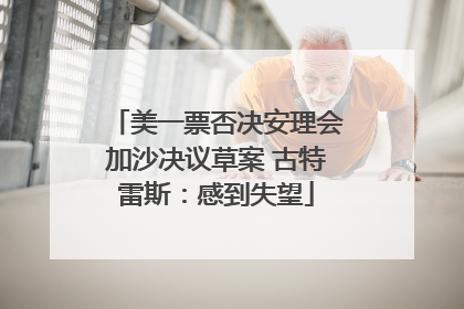 美一票否决安理会加沙决议草案 古特雷斯：感到失望