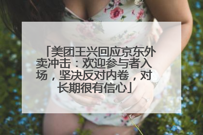 美团王兴回应京东外卖冲击：欢迎参与者入场，坚决反对内卷，对长期很有信心