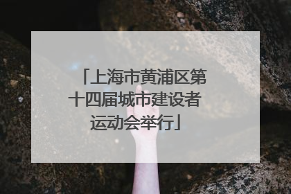 上海市黄浦区第十四届城市建设者运动会举行