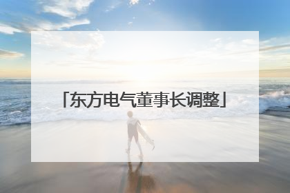 东方电气董事长调整