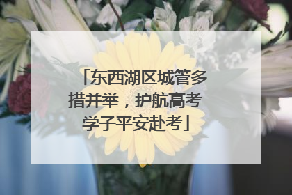 东西湖区城管多措并举，护航高考学子平安赴考