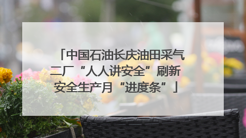 中国石油长庆油田采气二厂“人人讲安全”刷新安全生产月“进度条”