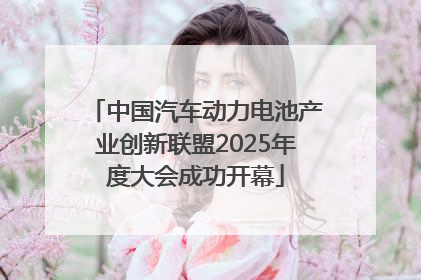 中国汽车动力电池产业创新联盟2025年度大会成功开幕