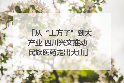 从“土方子”到大产业 四川兴文推动民族医药走出大山