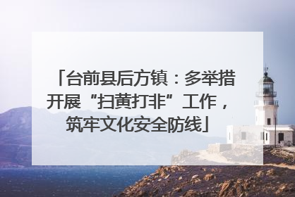 台前县后方镇：多举措开展“扫黄打非”工作，筑牢文化安全防线