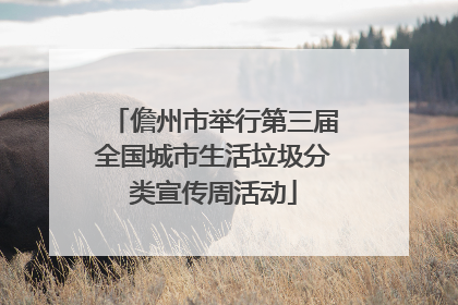 儋州市举行第三届全国城市生活垃圾分类宣传周活动