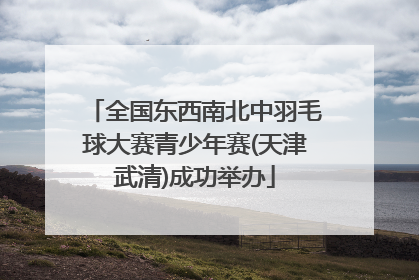 全国东西南北中羽毛球大赛青少年赛(天津武清)成功举办