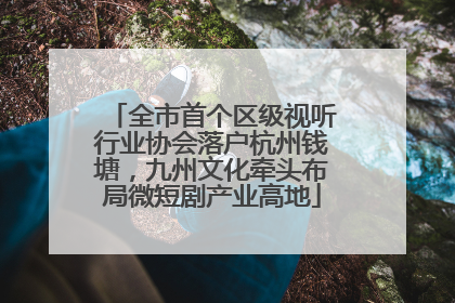 全市首个区级视听行业协会落户杭州钱塘，九州文化牵头布局微短剧产业高地