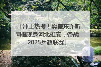 冲上热搜！樊振东许昕同框现身河北雄安，备战2025乒超联赛