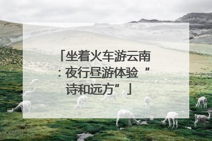 坐着火车游云南：夜行昼游体验“诗和远方”