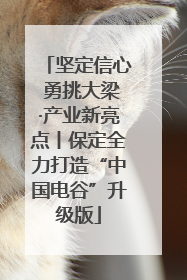 坚定信心 勇挑大梁·产业新亮点丨保定全力打造“中国电谷”升级版