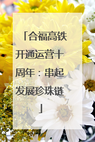 合福高铁开通运营十周年：串起发展珍珠链