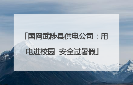 国网武陟县供电公司：用电进校园  安全过暑假