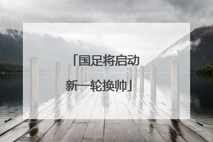 国足将启动新一轮换帅
