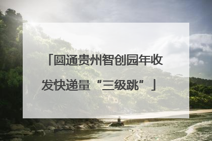 圆通贵州智创园年收发快递量“三级跳”