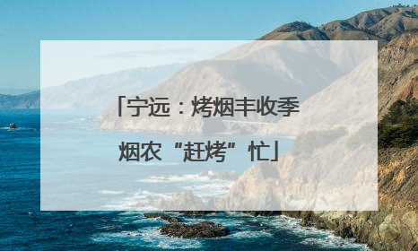 宁远：烤烟丰收季 烟农“赶烤”忙