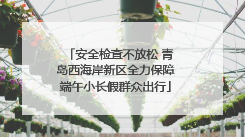 安全检查不放松 青岛西海岸新区全力保障端午小长假群众出行