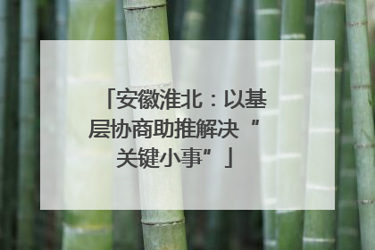 安徽淮北：以基层协商助推解决“关键小事”