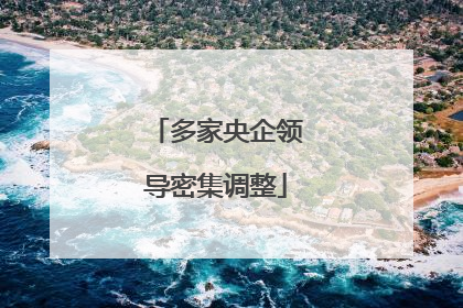 多家央企领导密集调整