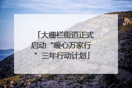 大栅栏街道正式启动“暖心万家行”三年行动计划
