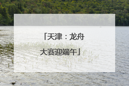 天津：龙舟大赛迎端午