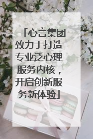 心言集团致力于打造专业泛心理服务内核，开启创新服务新体验