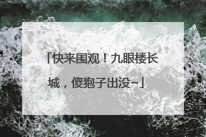 快来围观！九眼楼长城，傻狍子出没~