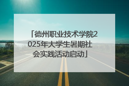 德州职业技术学院2025年大学生暑期社会实践活动启动